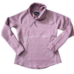 Marmot Womens Quilted Cowl Neck Pullover Sweatshirt Purple Mauve  Medium CC27